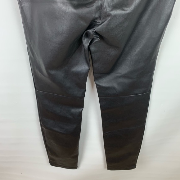 Free People Moto Black Vegan Leather Leggings - Picture 12 of 15